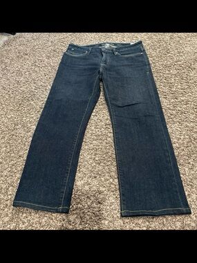 worn denim straight leg fit jeans size 32 x 32